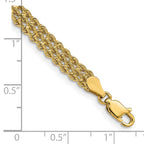 14k 5.5mm Wide Triple Strand Rope Bracelet