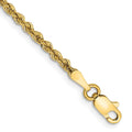 14K 2.25mm Regular Rope with Lobster Clasp Chain