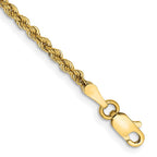 14K 2.25mm Regular Rope with Lobster Clasp Chain