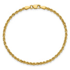 14K 2.25mm Diamond-cut Rope with Lobster Clasp Chain