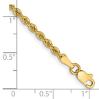 14K 2.5mm Regular Rope with Lobster Clasp Chain