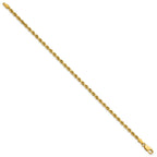 14K 2.75mm Diamond-cut Rope with Lobster Clasp Chain