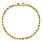 14K 2.75mm Diamond-cut Rope with Lobster Clasp Chain