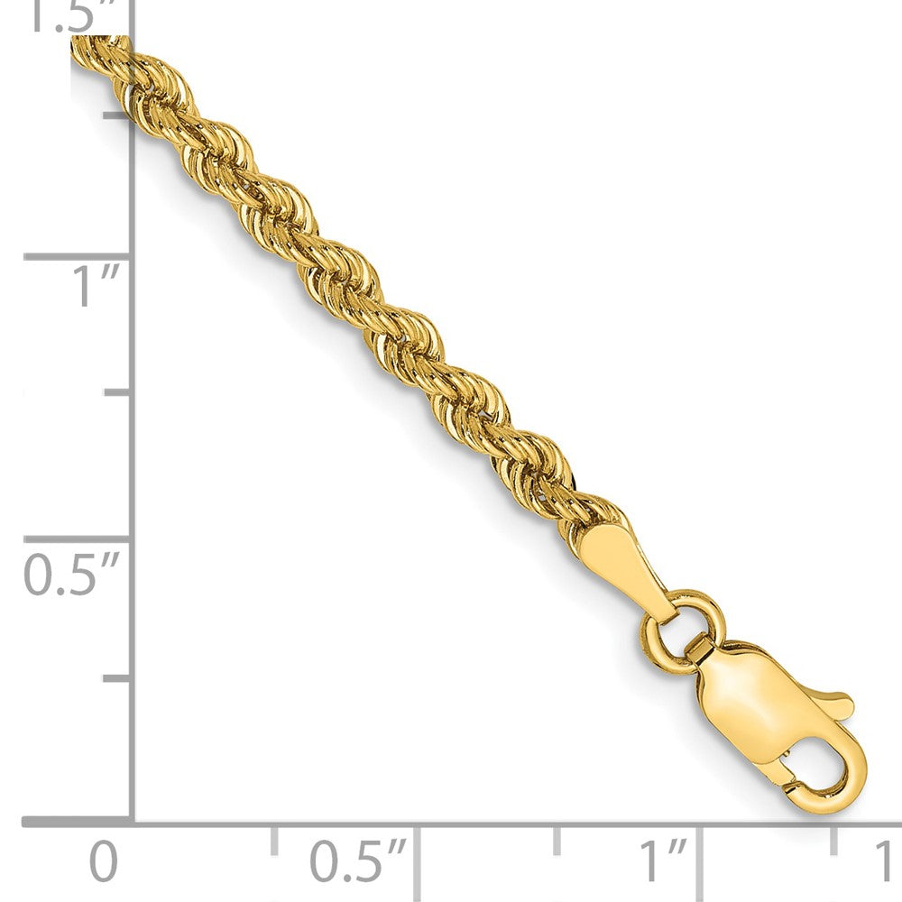 14K 2.75mm Regular Rope with Lobster Clasp Chain