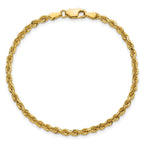 14K 3mm Diamond-cut Rope with Lobster Clasp Chain