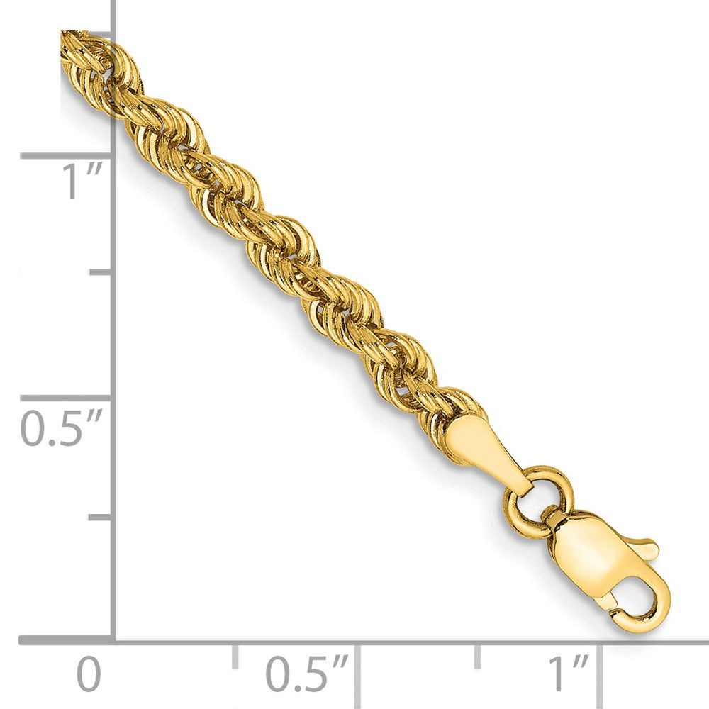 14K 3mm Regular Rope with Lobster Clasp Chain