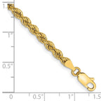14K 3.65mm Regular Rope with Lobster Clasp Chain