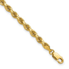 14K 4mm Diamond-cut Rope with Lobster Clasp Chain