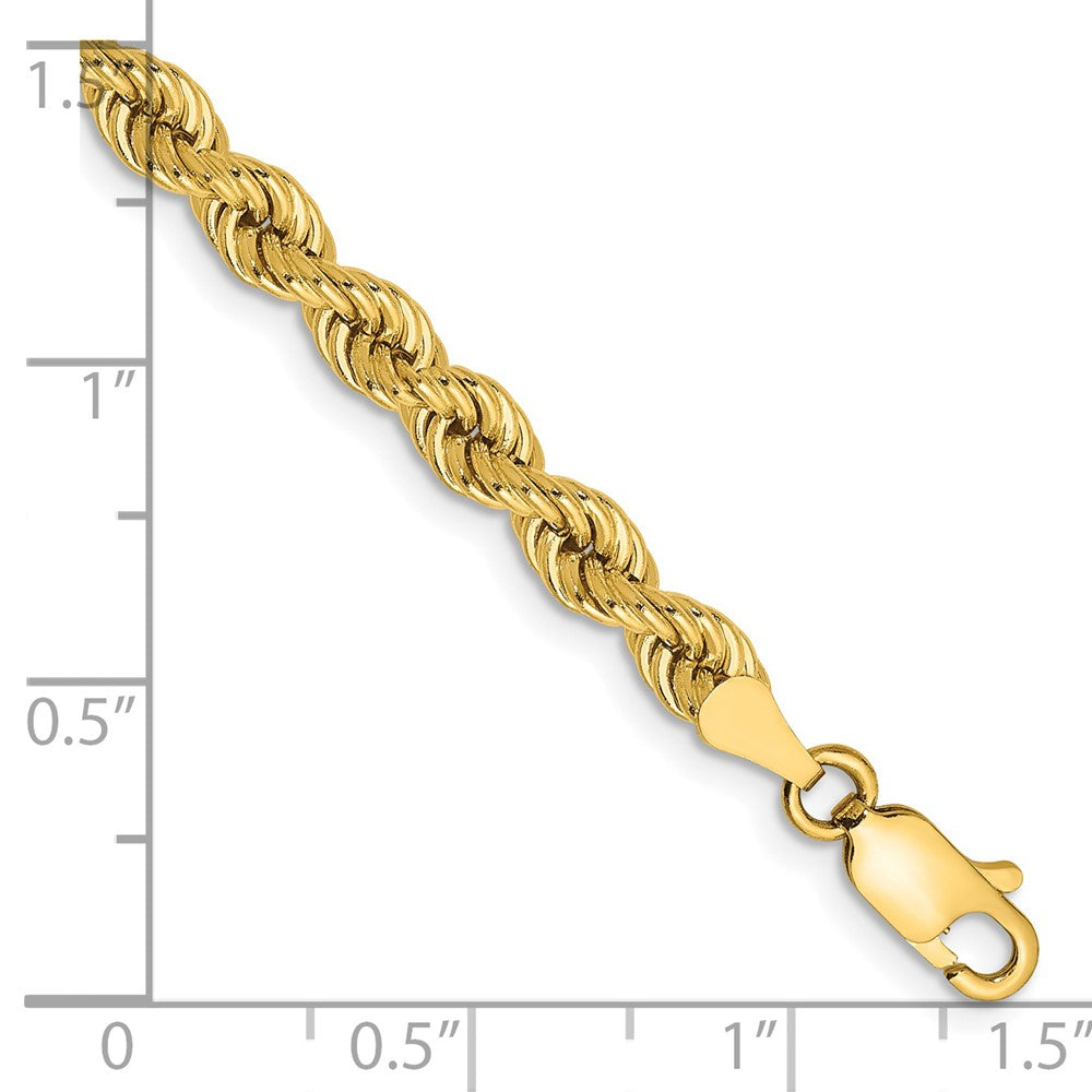14K 4mm Regular Rope with Lobster Clasp Chain