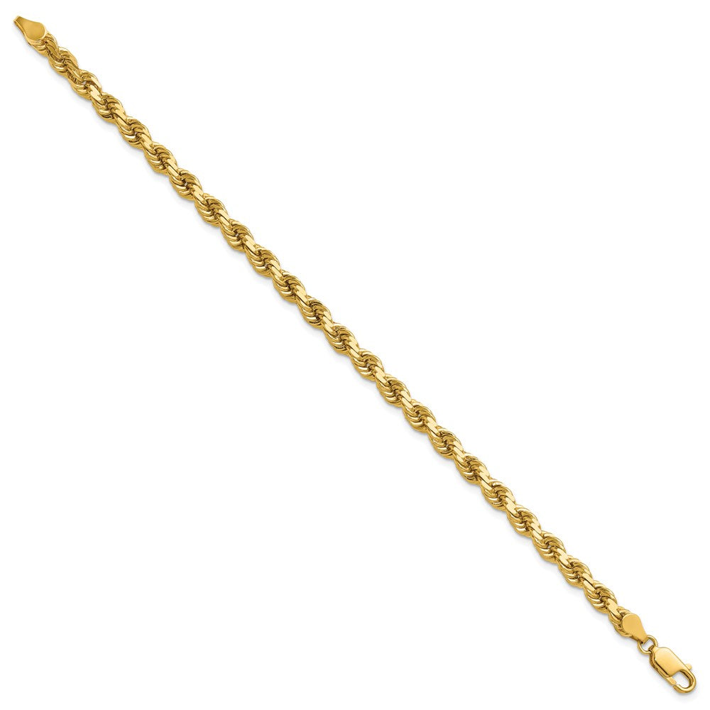 14K 4.5mm Diamond-cut Rope with Lobster Clasp Chain