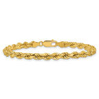 14K 4.5mm Diamond-cut Rope with Lobster Clasp Chain