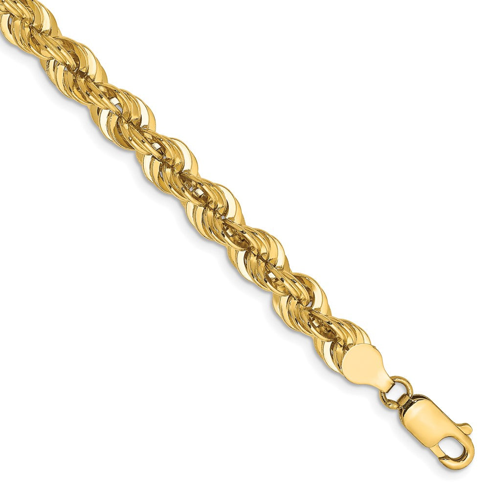 14K 6mm Regular Rope with Fancy Lobster Clasp Chain