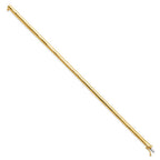 14K Polished 4mm Domed 7 inch Omega Bracelet
