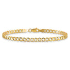 10k 3.35mm Semi-Solid Curb Link Chain