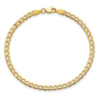 10k 3.35mm Semi-Solid Curb Link Chain
