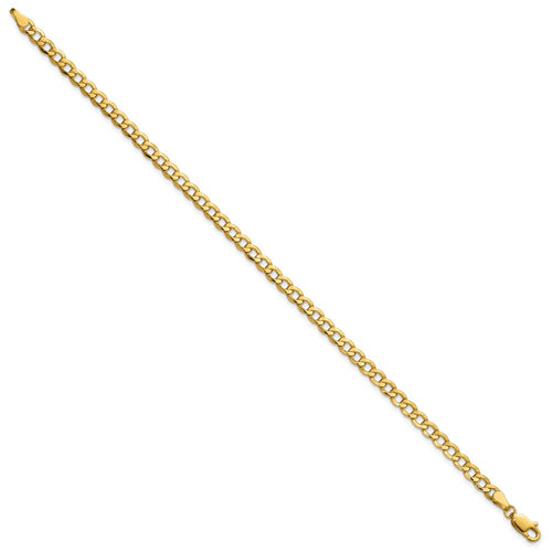 10k 4.3mm Semi-Solid Curb Link Chain