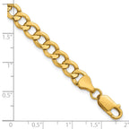 10k 6.5mm Semi-Solid Curb Link Chain