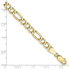 10k 5.35mm Semi-Solid Figaro Chain