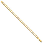 10k 6.25mm Semi-Solid Figaro Chain