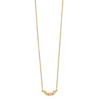 10k and 12k Tri-color Black Hills Gold Leaves Scroll Bar 14k Gold-filled Chain 19 inch Necklace