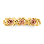 10k and 12k Two-tone Black Hills Gold -X- and Rose Ring