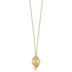 10k and 12k Tri-color Black Hills Gold Grapes and Leaves 14k Gold-filled Chain 18 inch Necklace