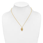 10k and 12k Tri-color Black Hills Gold Grapes and Leaves 14k Gold-filled Chain 18 inch Necklace