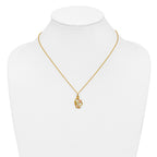 10k and 12k Tri-color Black Hills Gold Hummingbird with Flower and Leaves 14k Gold-filled Chain 18 inch Necklace