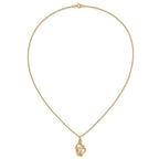 10k and 12k Tri-color Black Hills Gold Hummingbird with Flower and Leaves 14k Gold-filled Chain 18 inch Necklace