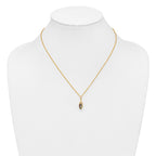 10k and 12k Tri-color Black Hills Gold Marquise Mystic Fire Topaz 14k Gold-filled Chain 18 inch Necklace