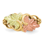 10k and 12k Tri-color Black Hills Gold Grapes and Leaves Ring