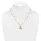 10k and 12k Tri-color Black Hills Gold Butterfly 14k Gold-filled Chain 18 inch Necklace