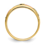 10k and 12k Tri-color Black Hills Gold Antiqued Leaves Mens Band