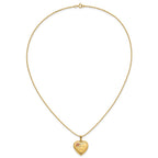 10k and 12k Tri-color Black Hills Gold 18mm I LOVE YOU with Rose Heart Locket 14k Gold-filled Chain 18 inch Necklace
