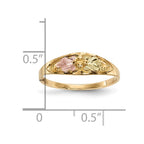 10k and 12k Tri-color Black Hills Gold Leaves Ring