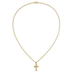 10k and 12k Tri-color Black Hills Gold Grapes and Leaf on Cross 14k Gold-filled Chain 18 inch Necklace
