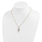 10k and 12k Black Hills Gold Crucifix 14k Gold-filled Chain 18 inch Necklace