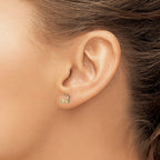 10k and 12k Tri-color Black Hills Gold Butterfly Post Earrings
