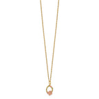 10k and 12k Tri-color Black Hills Gold Butterfly and Leaves on Oval 14k Gold-filled Chain 18 inch Necklace