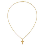 10k and 12k Tri-color Black Hills Gold Grapes and Leaves Cross 14k Gold-filled Chain 18 inch Necklace