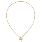 10k and 12k Tri-color Black Hills Gold Dragonfly 14k Gold-filled Chain 18 inch Necklace