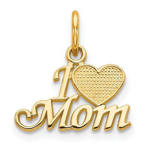 10K I Heart MOM Charm