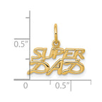 10K SUPER DAD Charm
