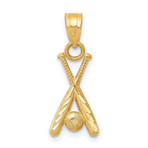 10k Baseball with Bats Charm