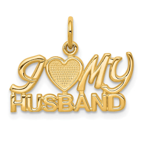 10K I Heart MY HUSBAND Charm