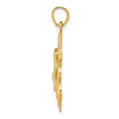 10k Mariners Crucifix Pendant