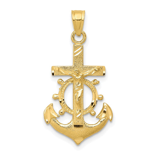 10k Mariners Crucifix Pendant