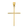 10k Large Cross Pendant