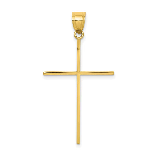 10k Large Cross Pendant