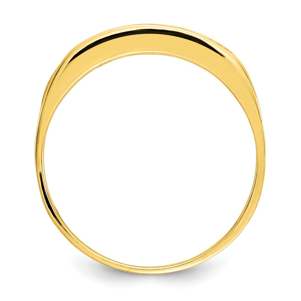 10k Polished 5-Stone CZ Baby / Childs Channel Ring